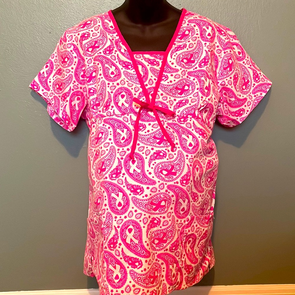 SPECIAL WOMANS CANCER AWARENESS SCRUB “MATERNITY “
